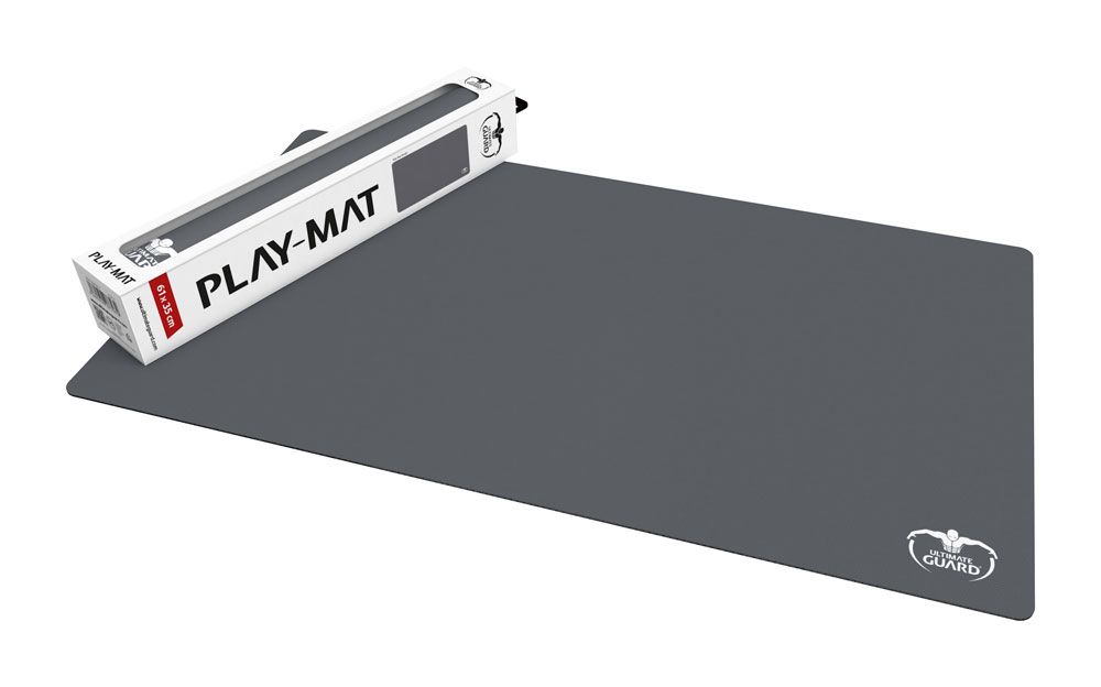Ultimate Guard Spielmatte Monochrome Grau 61x35 cm, rutschfest, 2 mm dick, weiches Gewebe, Kartenschutz.