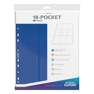 Ultimate Guard 18-Pocket Pages Side-Loading Blau (10)