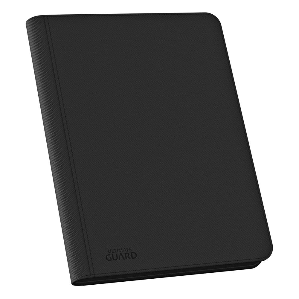 Ultimate Guard Zipfolio 320, schwarze XenoSkin-Kartenmappe mit Reißverschluss, 16-Pocket, für Sammelkarten.