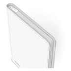 Ultimate Guard Zipfolio 320, weiße XenoSkin-Kartenmappe mit Reißverschluss, 16-Pocket-Seiten für Sammelkarten.