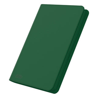 Grüne Ultimate Guard Zipfolio 320 Kartenmappe mit XenoSkin-Einband und Reißverschluss.
