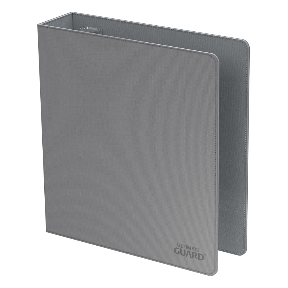 Grauer Ultimate Guard XenoSkin 3-Ring-Ordner, 70 mm breit, für Sammelkarten.