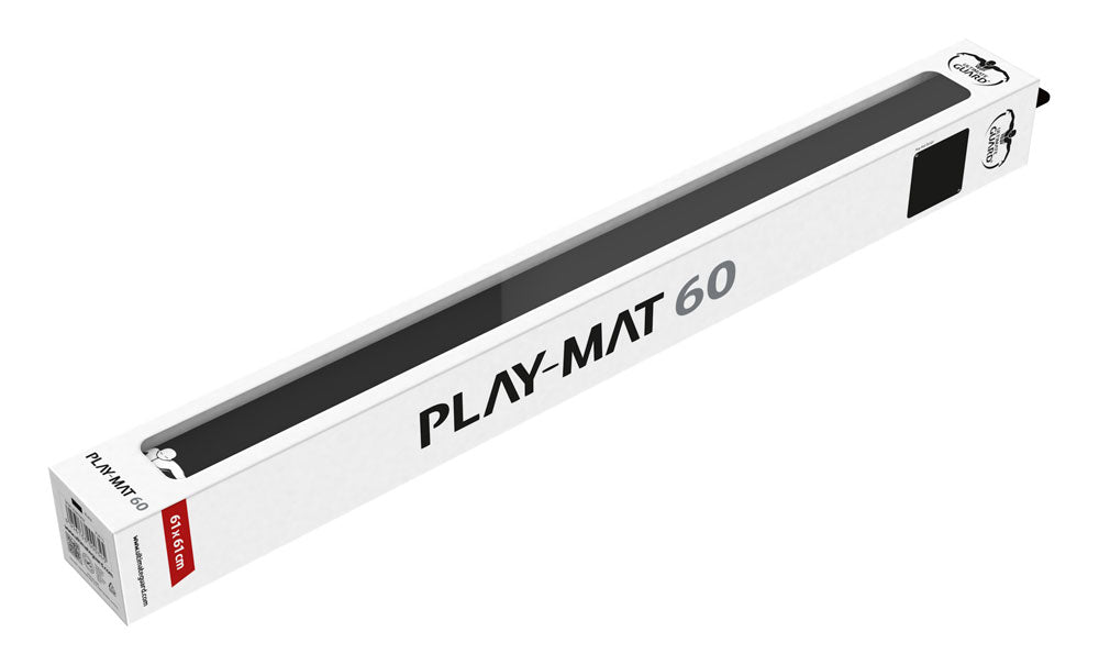 Verpackung der Ultimate Guard Spielmatte 60, schwarz, 61x61 cm, rutschfest, 2 mm dick.