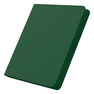 Grüne Ultimate Guard Zipfolio 480 Kartenmappe mit XenoSkin-Einband und Reißverschluss.