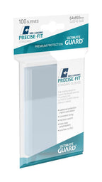 Ultimate Guard Precise-Fit Sleeves, 100 transparente Kartenhüllen, seitlich ladend, für Magic und Pokémon.
