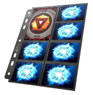 Ultimate Guard 14-Pocket Compact Pages, doppelseitig, schwarz, 7er-Lochung, für Standard- und Mini-Karten.