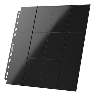 Ultimate Guard 24-Pocket QuadRow Seiten, schwarz, doppelseitig, 11er-Lochung, 10er-Pack.