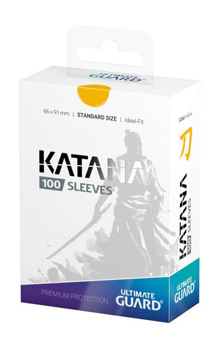 Ultimate Guard Katana Sleeves, 100 Stück, Gelb, Standardgröße, Premium-Kartenschutz.