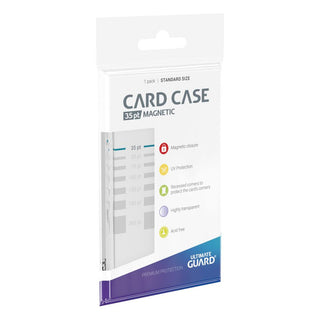 Ultimate Guard Magnetic Card Case 35 pt, transparent, mit UV-Schutz und magnetischem Verschluss.
