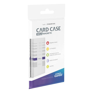 Ultimate Guard Magnetic Card Case 180 pt, transparent, mit UV-Schutz und magnetischem Verschluss, für Kartensammler.