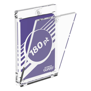 Ultimate Guard Magnetic Card Case 180 pt, transparent, geöffnet, für Kartenschutz.