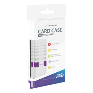 Ultimate Guard Magnetic Card Case 360 pt, transparent, mit UV-Schutz und magnetischem Verschluss, für Kartensammler.