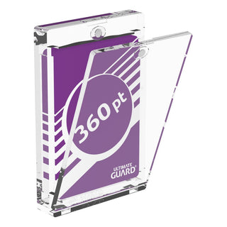 Ultimate Guard Magnetic Card Case 360 pt, transparent, geöffnet, für Kartenschutz.