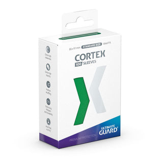 Ultimate Guard Cortex Sleeves Standardgröße Grün, 100 Stück, in Verpackung.