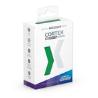Ultimate Guard Cortex Sleeves, Standardgröße, matt-grün, 100 Stück, Verpackungsvorderseite.