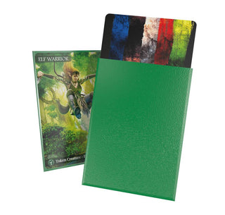 Grüne Ultimate Guard Cortex Sleeves für TCG-Karten, Standardgröße, matt, 100 Stück.
