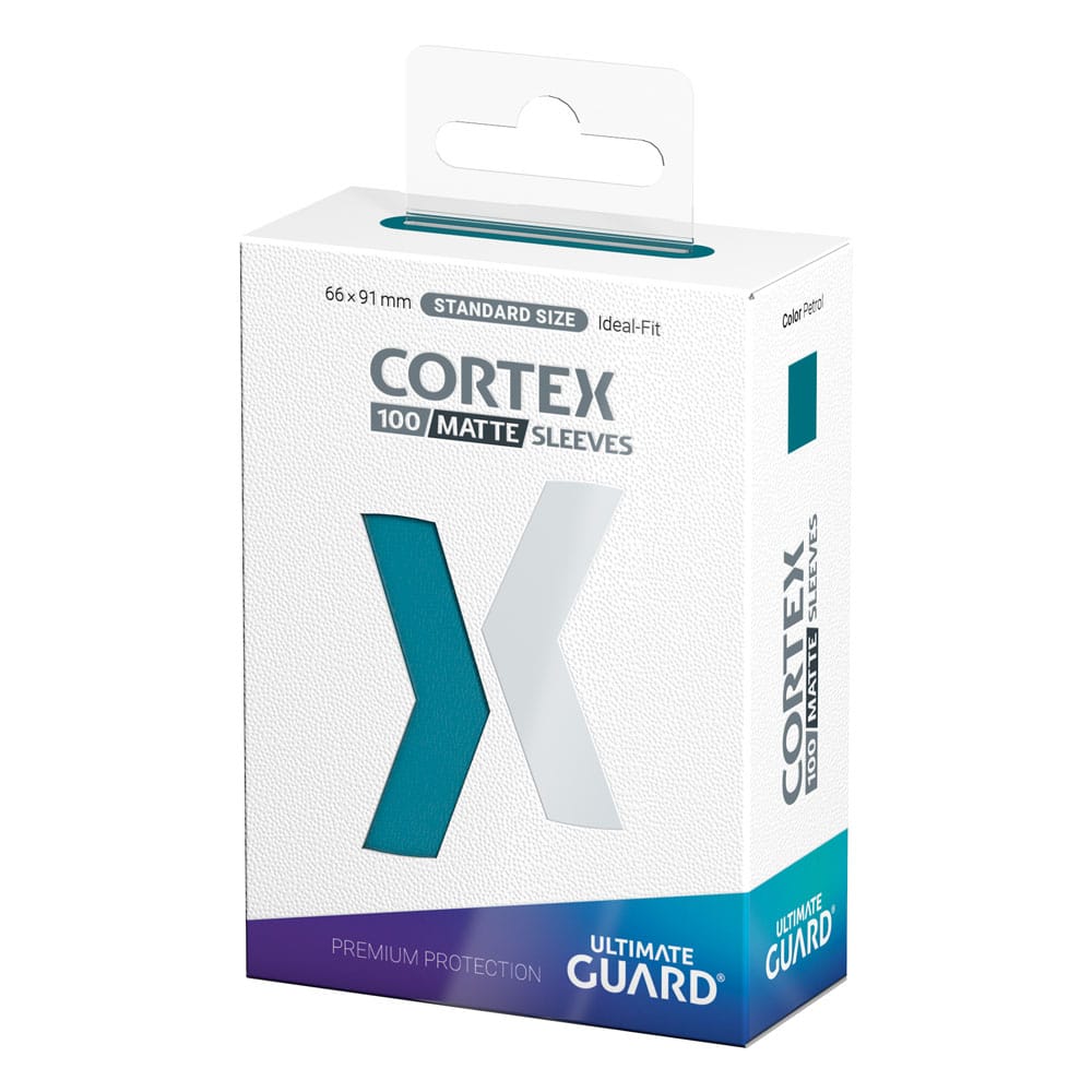 Ultimate Guard Cortex Sleeves, Standardgröße, matt-petrolblau, 100er-Packung, für TCG-Spieler.
