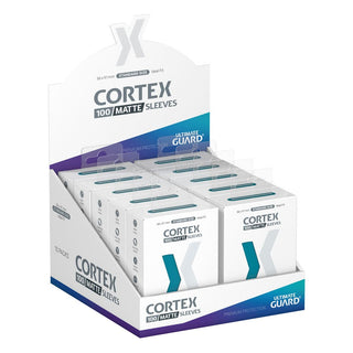 Ultimate Guard Cortex Sleeves, matt-petrolblau, 100er-Pack, Standardgröße, in Displaybox.