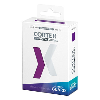 Ultimate Guard Cortex Sleeves, 100 Stück, matt-violett, Standardgröße, Verpackungsvorderseite.