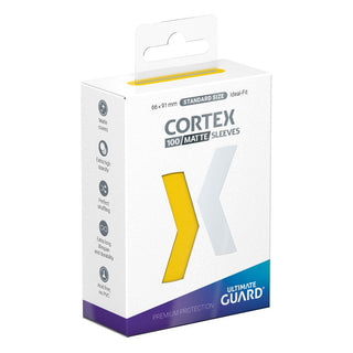 Ultimate Guard Cortex Sleeves, Standardgröße, Matte Yellow, 100er Packung.
