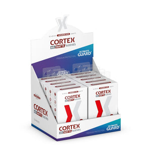 Ultimate Guard Cortex Sleeves, japanische Größe, matt-rot, 60er Pack, in Display-Box.
