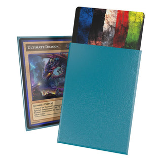 Ultimate Guard Cortex Sleeves, japanische Größe, matt petrol, mit Karten, 60er-Pack.