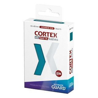 Ultimate Guard Cortex Sleeves Japanese Size Matte Petrol, 60 Stück, in Verpackung.