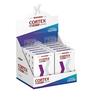 Ultimate Guard Cortex Sleeves, Japanese Size, Matte Lila, 60er Packung im Display.