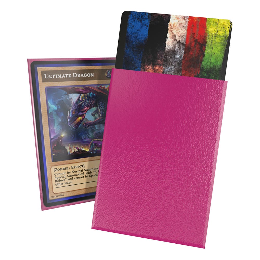 Ultimate Guard Cortex Sleeves, japanische Größe, matte pinke Kartenhüllen, 60 Stück, für Sammelkarten.