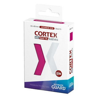 Ultimate Guard Cortex Sleeves Japanische Größe Matte Pink (60), Verpackungsvorderseite.