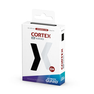 Ultimate Guard Cortex Sleeves, japanische Größe, schwarz, 60 Stück, Verpackung.