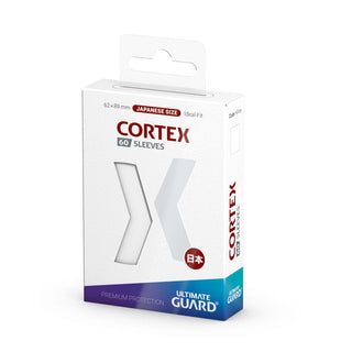 Weiße Ultimate Guard Cortex Sleeves, japanische Größe, 60er Packung, Premium-Schutz für Karten.