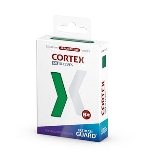 Ultimate Guard Cortex Sleeves Japanische Größe, grüne Verpackung, 60 Stück.
