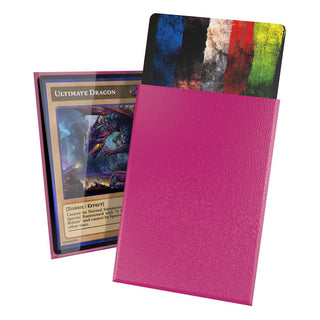 Pinkfarbene Ultimate Guard Cortex Sleeves für Karten in japanischer Größe, 60 Stück.
