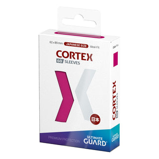Verpackung der Ultimate Guard Cortex Sleeves in Pink, japanische Größe, 60 Stück.