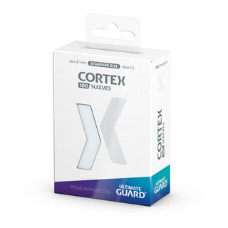 Ultimate Guard Cortex Sleeves Standardgröße Transparent, 100 Stück, Verpackungsvorderseite.