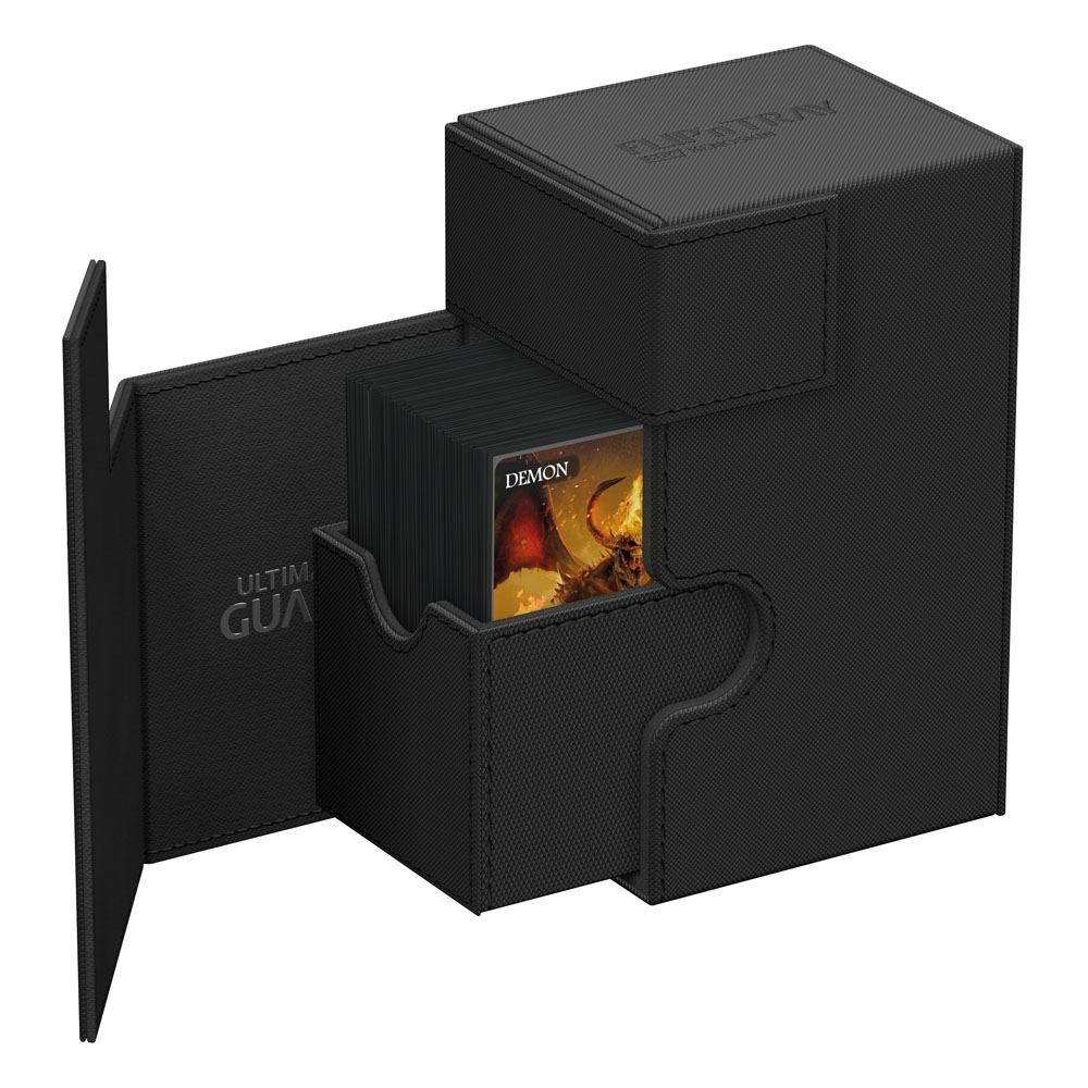 Ultimate Guard Flip`n`Tray 80+ XenoSkin Monocolor Schwarz