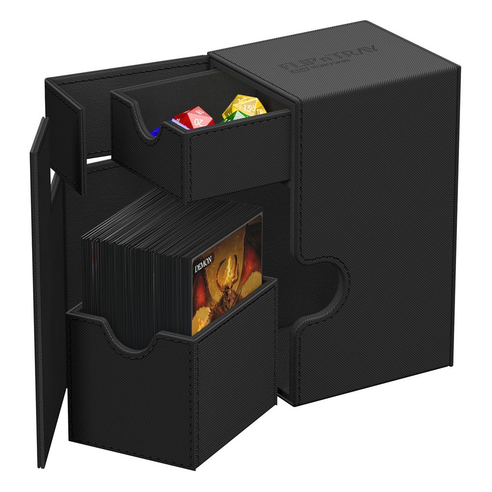 Ultimate Guard Flip`n`Tray 80+ XenoSkin Monocolor Schwarz