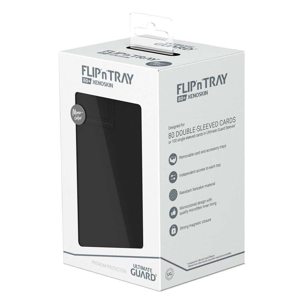 Ultimate Guard Flip`n`Tray 80+ XenoSkin Monocolor Schwarz