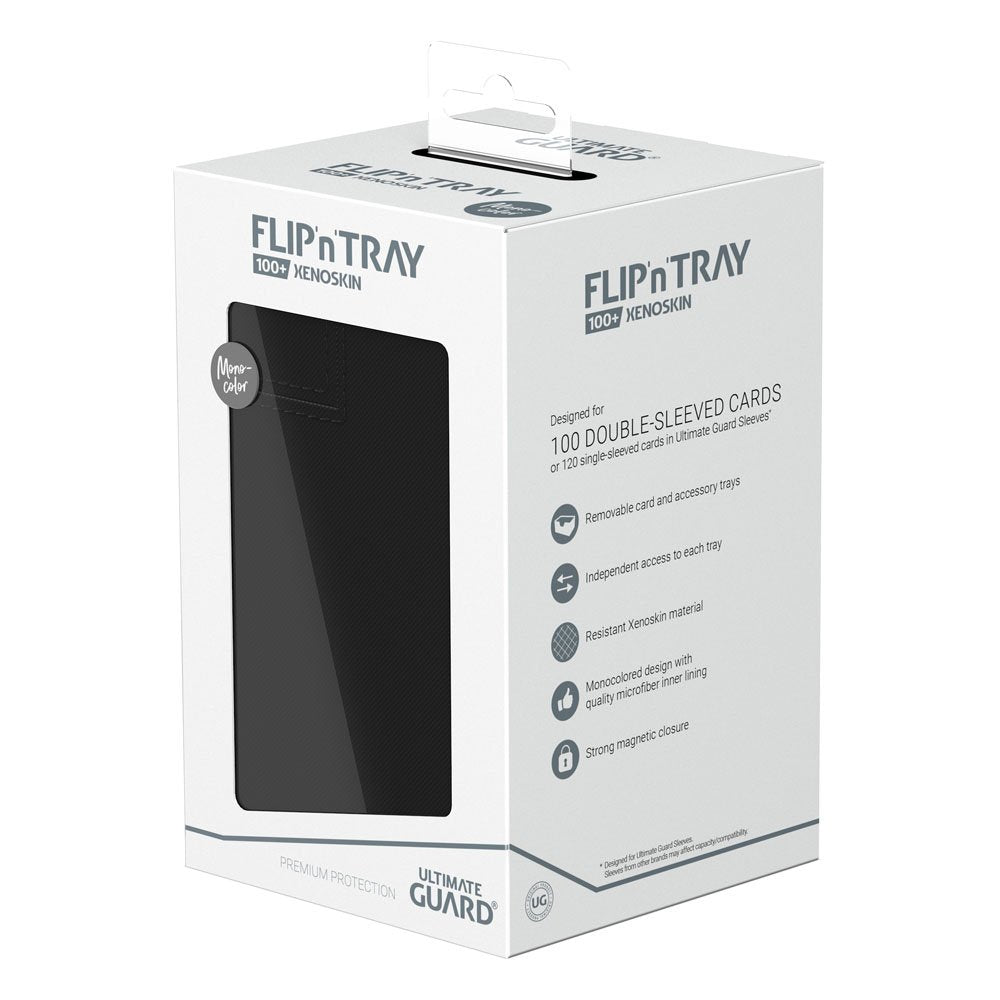 Ultimate Guard Flip`n`Tray 100+ XenoSkin Monocolor Schwarz