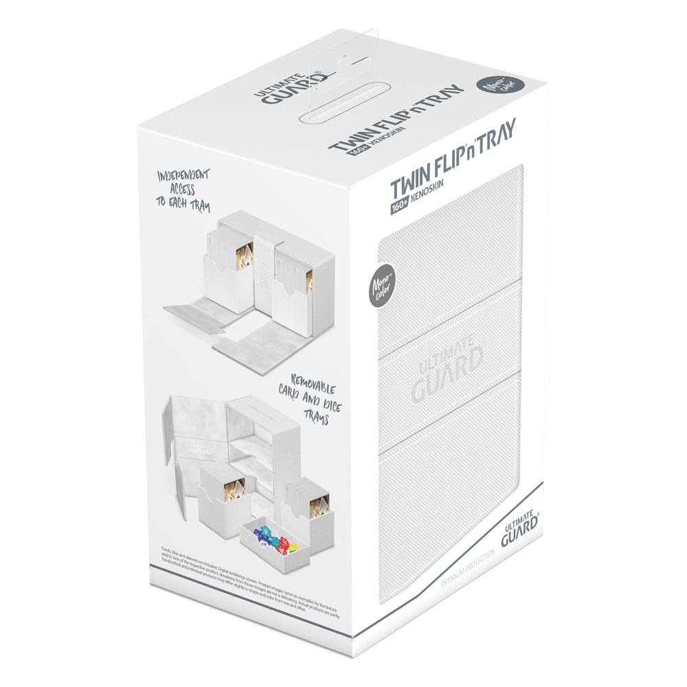 Ultimate Guard Twin Flip`n`Tray 160+ XenoSkin Monocolor Weiß