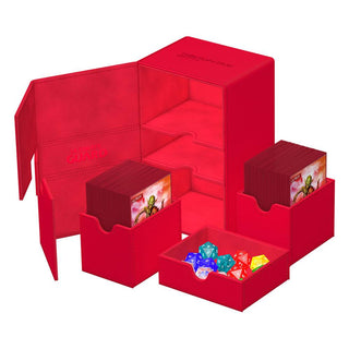 Ultimate Guard Twin Flip`n`Tray 160+ XenoSkin Monocolor Rot