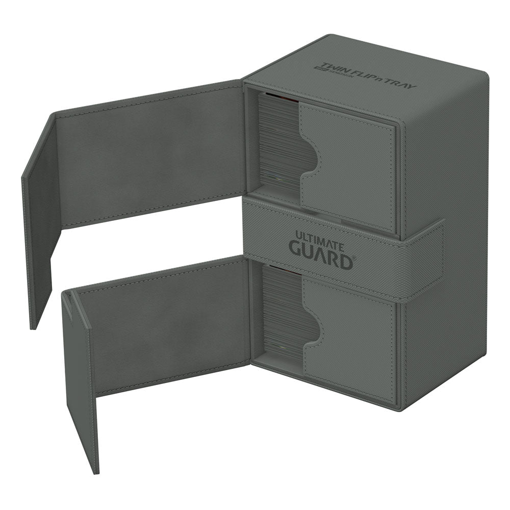 Ultimate Guard Twin Flip`n`Tray 160+ XenoSkin Monocolor Grau