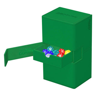 Ultimate Guard Twin Flip`n`Tray 200+ XenoSkin Monocolor Grün