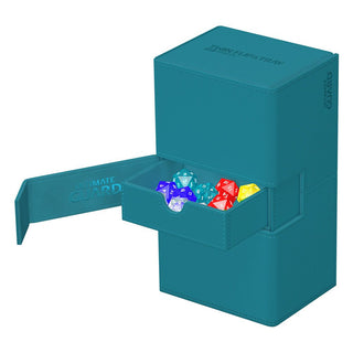 Ultimate Guard Twin Flip`n`Tray 200+ XenoSkin Monocolor Petrolblau