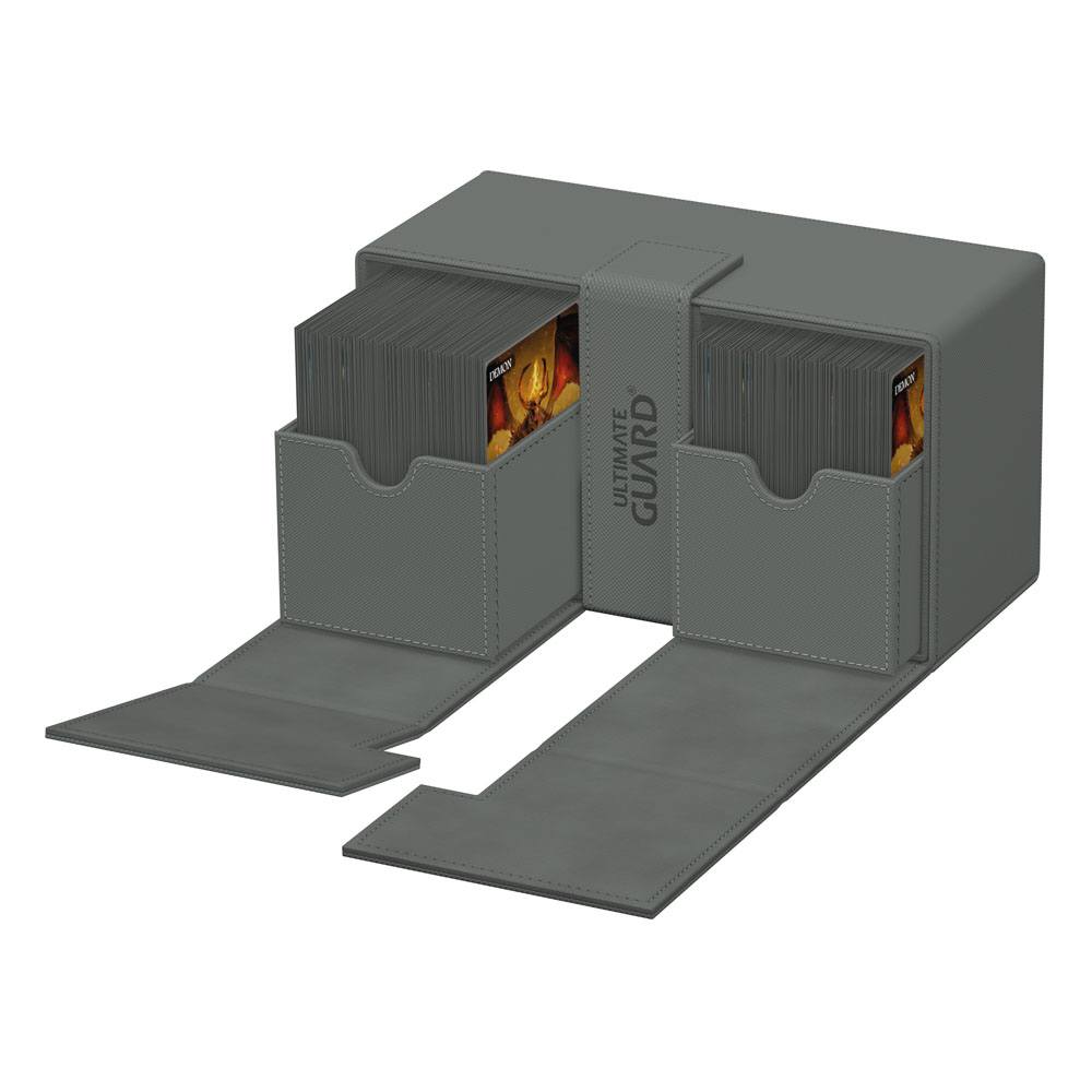 Ultimate Guard Twin Flip`n`Tray 200+ XenoSkin Monocolor Grau
