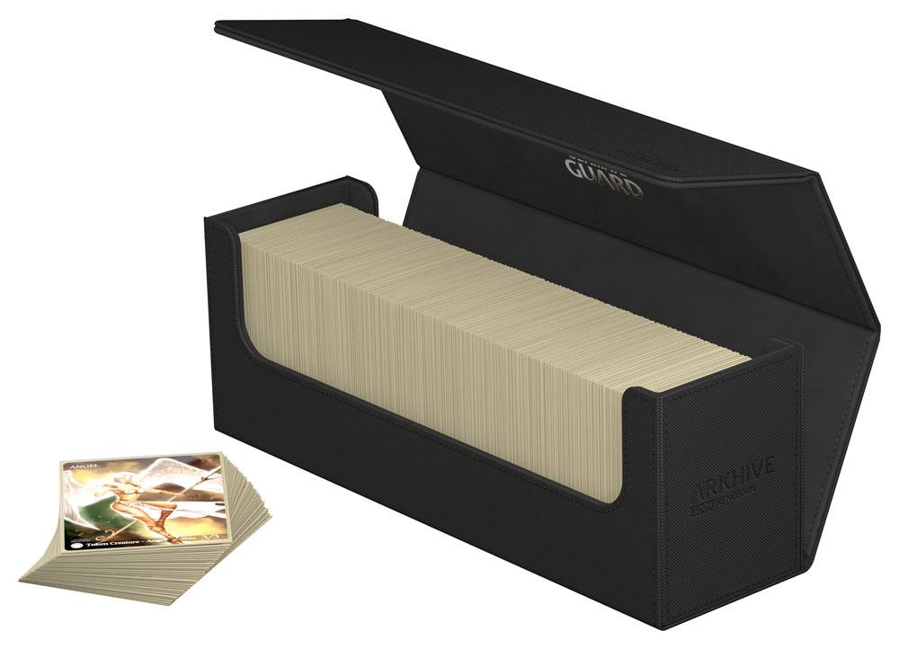 Ultimate Guard Arkhive 400+ in Schwarz, ideal zur Aufbewahrung von über 175 Toploadern und Deck Boxen.