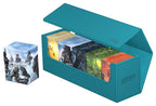 Ultimate Guard Arkhive 400+ XenoSkin in Petrolblau mit mehreren Deck Cases zur Kartenaufbewahrung.