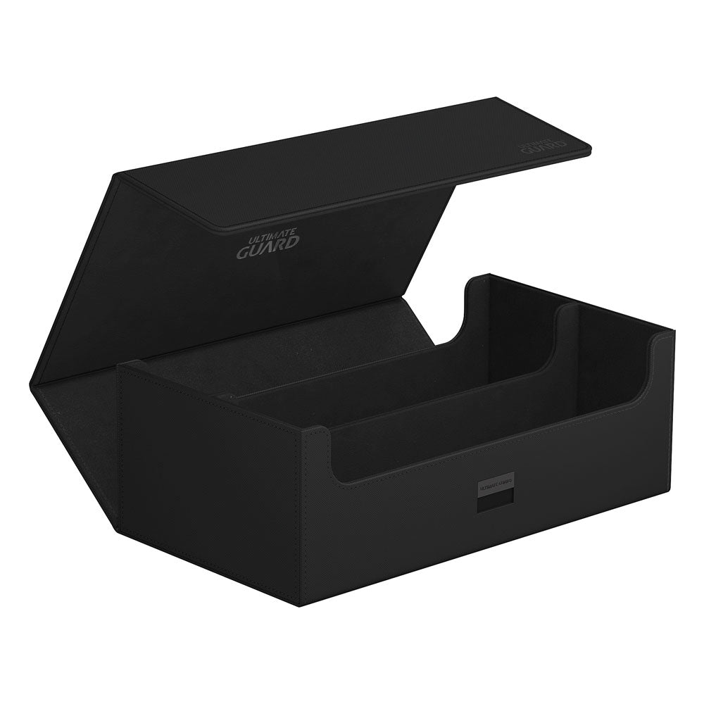 Schwarze Ultimate Guard Arkhive 800+ XenoSkin Box, geöffnet, für 800+ Karten.