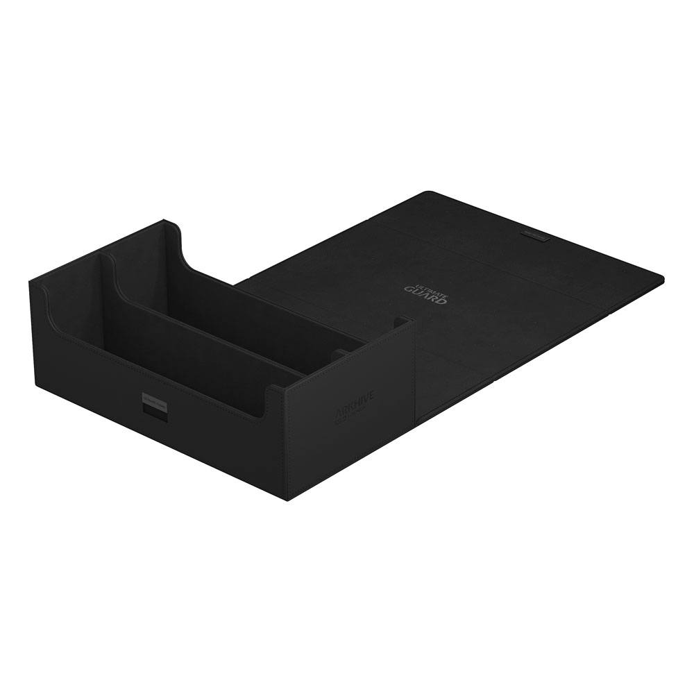 Schwarze Ultimate Guard Arkhive 800+ XenoSkin Box, geöffnet, für über 800 Karten.